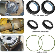 DURAFORCE Front Axle Shaft Seal &Bearing Kit For 1998-2004 Ford Excursion F250/350/450/550