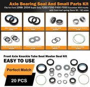 DURAFORCE Front Axle Shaft Seal &Bearing Kit For 1998-2004 Ford Excursion F250/350/450/550
