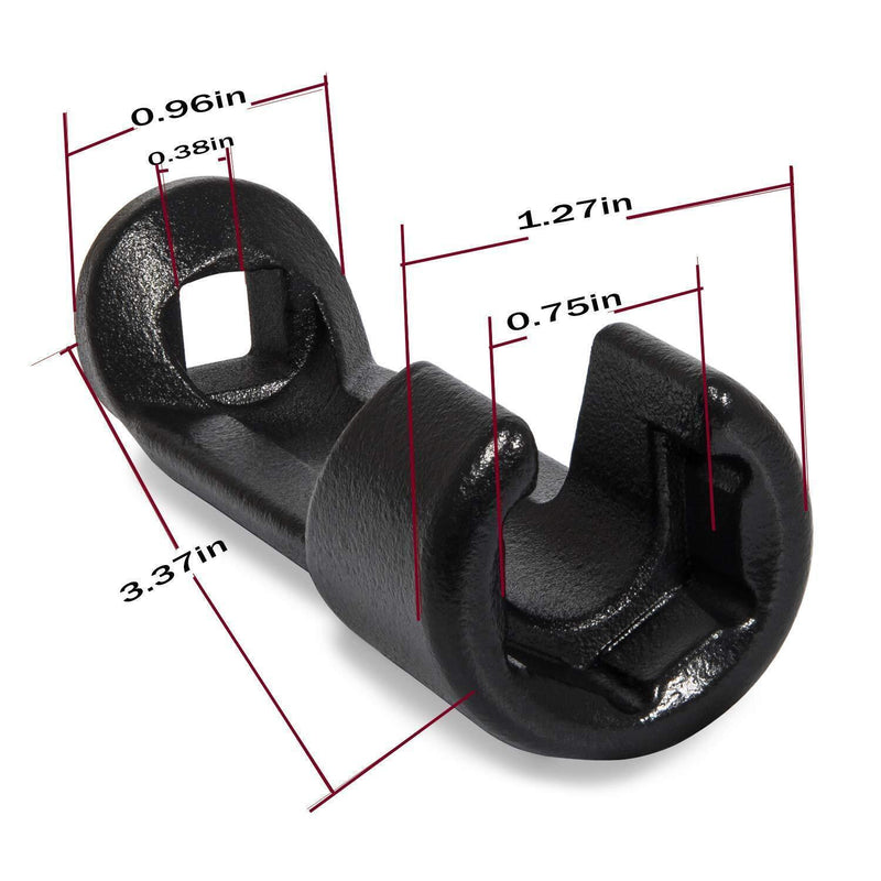 DURAFORCE For Cummins Injector Tool 3/4 Inch Fuel Injection Flare Nut Socket Removal Tool