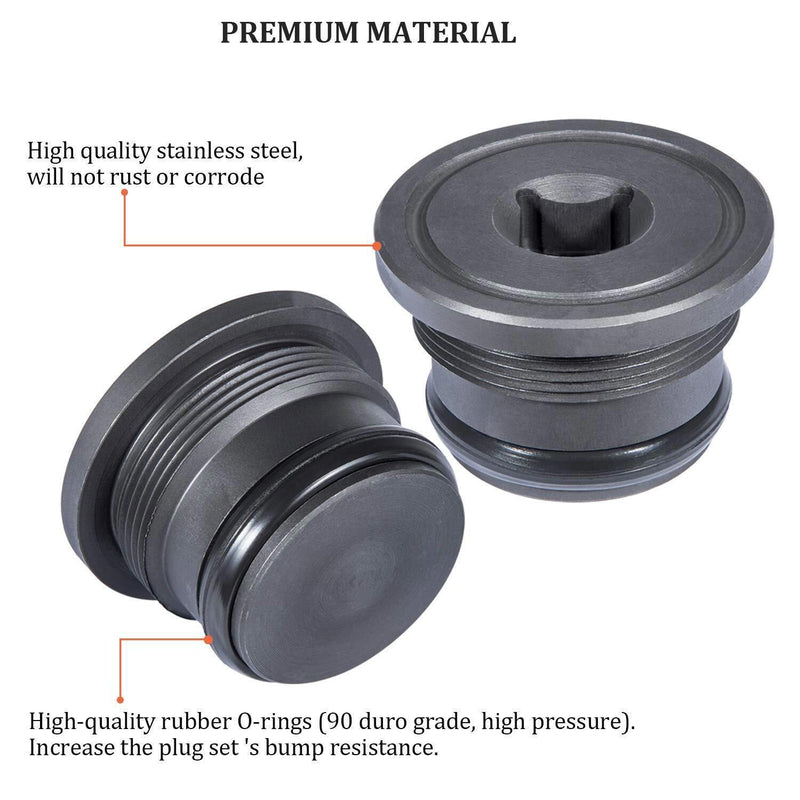 DURAFORCE 4C3Z-6026-CA Oil Supply Rail End Oil Gallery Plug Seal For Ford 7.3L Powerstroke