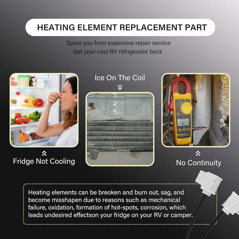 DURAFORCE for Dometic RM3652 RM2652 RM2852 RM28xx Refrigerator Heating Element 3850644422