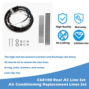DURAFORCE C68100 Rear/Aux AC Lines for 2012-2019 Dodge Caravan & Chrysler Town and Country