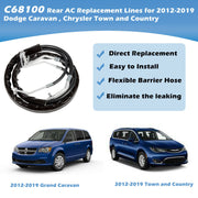 DURAFORCE C68100 Rear/Aux AC Lines for 2012-2019 Dodge Caravan & Chrysler Town and Country