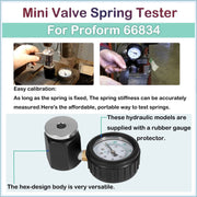 DURAFORCE 66834 Mini Valve Spring Pressure Tester Measurement Range 0-700 psi 0-50 kg-cm2