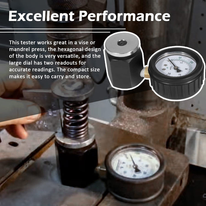 DURAFORCE 66834 Mini Valve Spring Pressure Tester Measurement Range 0-700 psi 0-50 kg-cm2