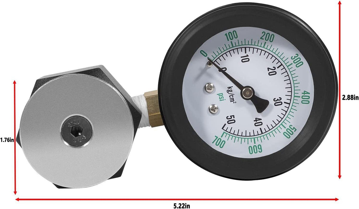 DURAFORCE 66834 Mini Valve Spring Pressure Tester Measurement Range 0-700 psi 0-50 kg-cm2
