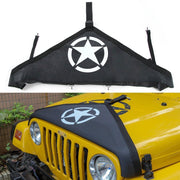 DURAFORCE Front Hood Cover End Bra Protector for Jeep Wrangler JK JKU 2007-2018 Black Star