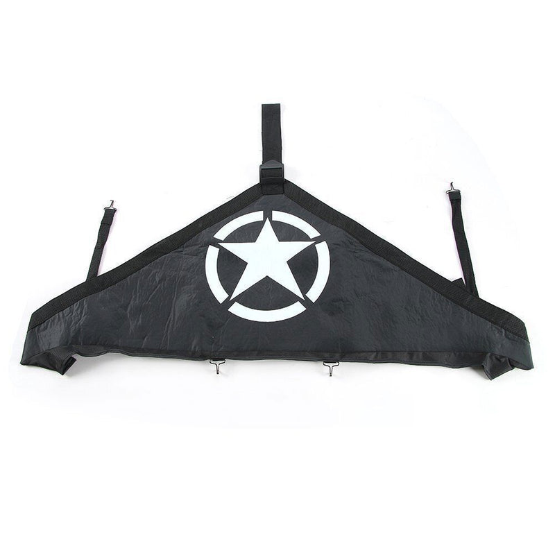 DURAFORCE Front Hood Cover End Bra Protector for Jeep Wrangler JK JKU 2007-2018 Black Star
