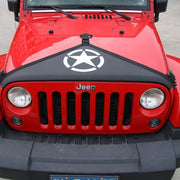 DURAFORCE Front Hood Cover End Bra Protector for Jeep Wrangler JK JKU 2007-2018 Black Star