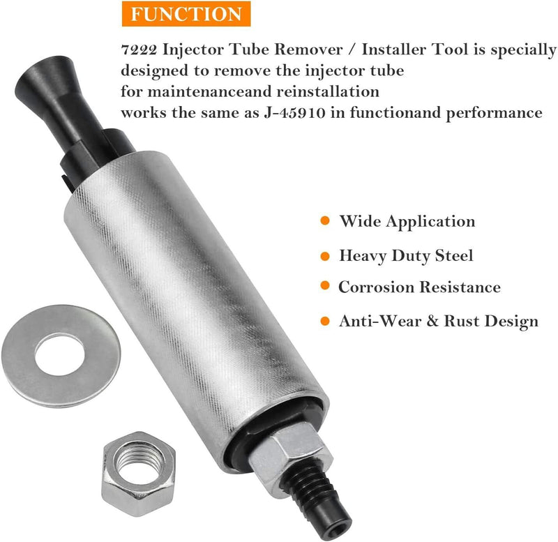 DURAFORCE lb7 Injector Tube/Cup Installer/Remover Kit for GM 6.6L Duramax Diesel 2001-2021