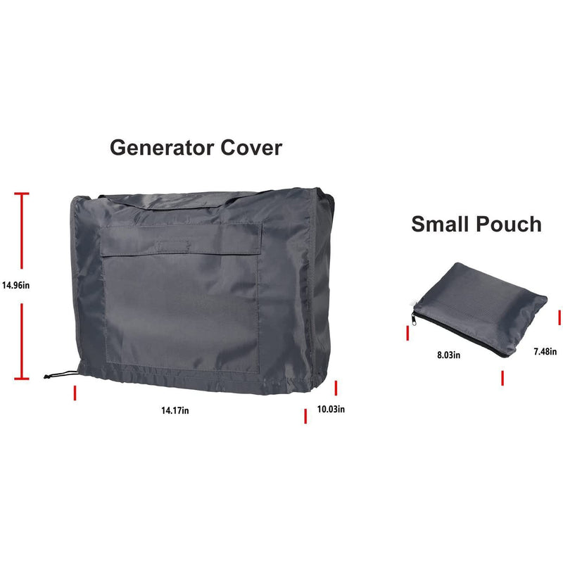 DURAFORCE Waterproof Generator Cover w/ Storage Pocket for Honda Eu2000i Eu2200i Generator