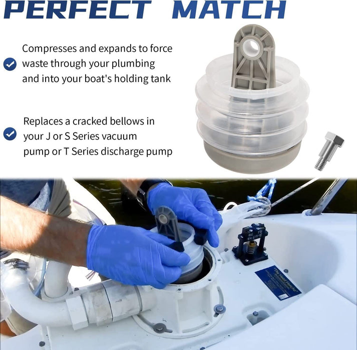 DURAFORCE Dometic SeaLand 385230980 Pump Bellows Kit S & J Series Vacuum & Discharge Pump