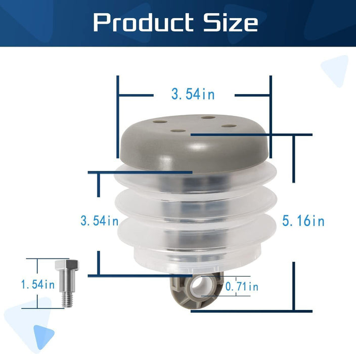 DURAFORCE Dometic SeaLand 385230980 Pump Bellows Kit S & J Series Vacuum & Discharge Pump