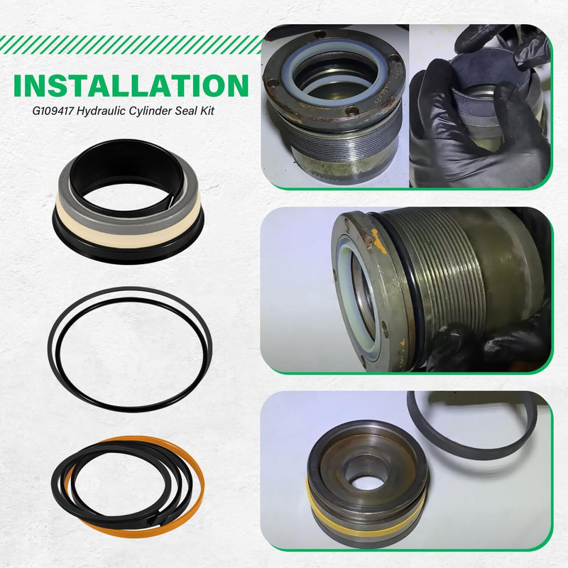 DURAFORCE G109417 Hydraulic Cylinder Seal Kit for Case 35CWL 580D 580E 580G 580SD 580SE