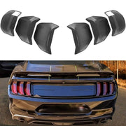 DURAFORCE ABS Car Tail Light Lamp Cover Guard Trim Frame Bezels for Ford Mustang 2018-2021
