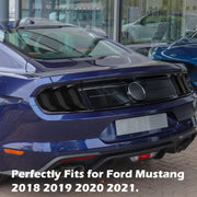 DURAFORCE ABS Car Tail Light Lamp Cover Guard Trim Frame Bezels for Ford Mustang 2018-2021