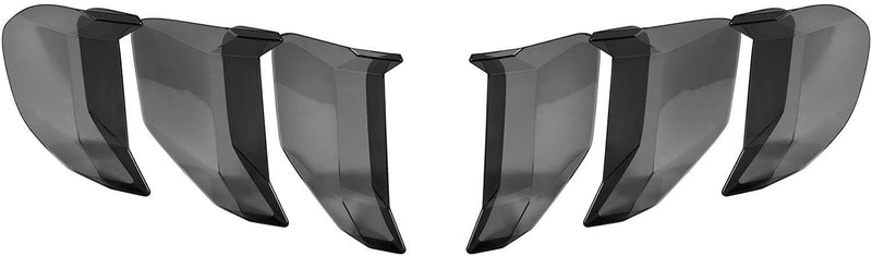 DURAFORCE ABS Car Tail Light Lamp Cover Guard Trim Frame Bezels for Ford Mustang 2018-2021