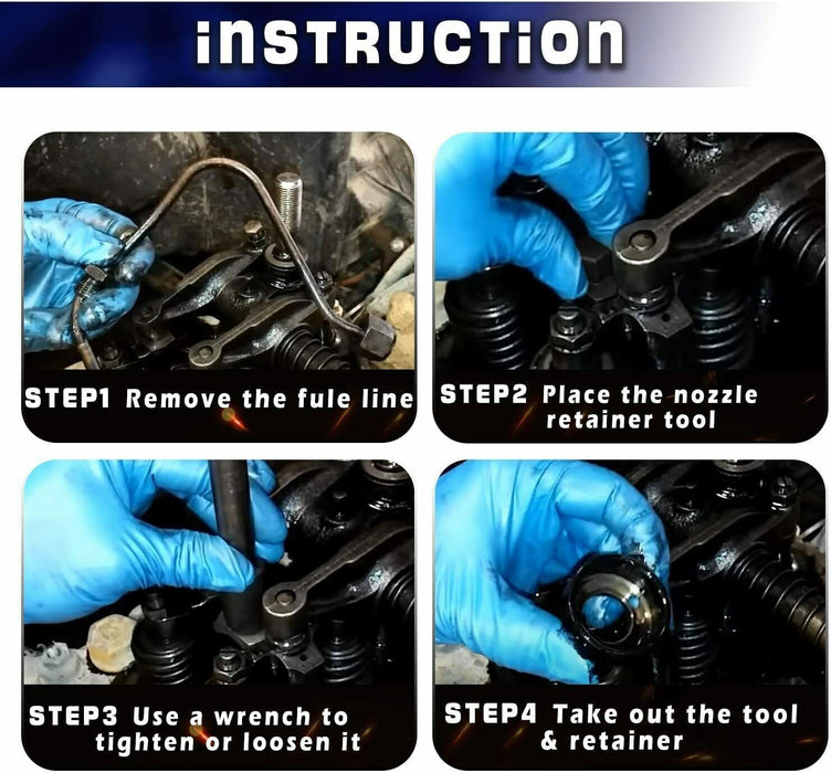 DURAFORCE 134-2570 Caterpillar Cat 3406 Fuel Injection Nozzle Retainer Spanner Wrench Tool