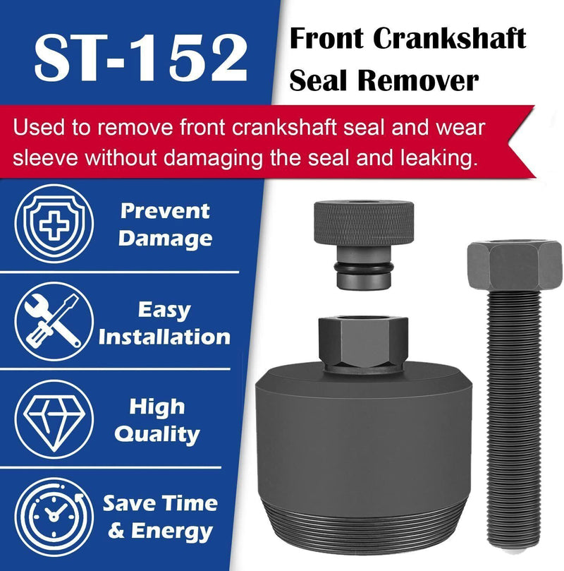 DURAFORCE 303-1510 6.7L Powerstroke Front Crankshaft Seal Remover for Ford Alt ST-152