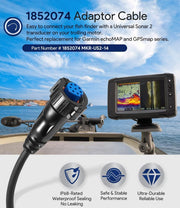 DURAFORCE for Minn Kota MKR-US2-14 Garmin 8 Pin Adapter Cable 1852074 Sonar 2 Adapter Plug