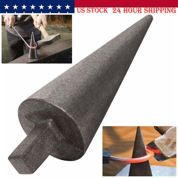 DURAFORCE Blacksmith Anvil Cone Mandrel Hardy Tool/Hard Iron Anvil Forming Cone 1“ Hardy
