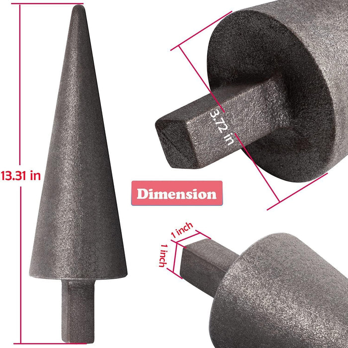 DURAFORCE Blacksmith Anvil Cone Mandrel Hardy Tool/Hard Iron Anvil Forming Cone 1“ Hardy