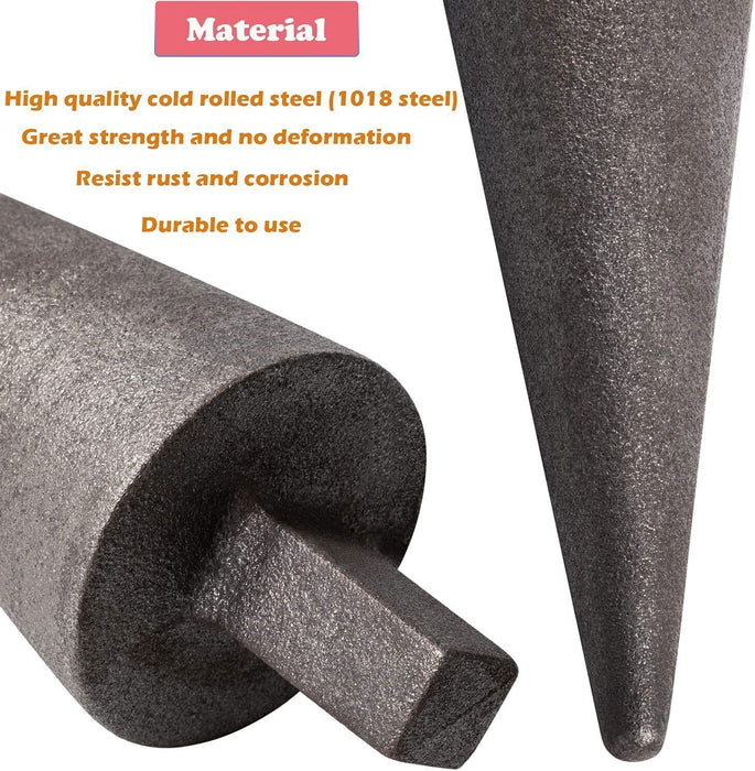 DURAFORCE Blacksmith Anvil Cone Mandrel Hardy Tool/Hard Iron Anvil Forming Cone 1“ Hardy