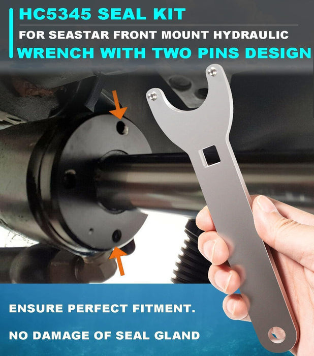 DURAFORCE Front Mount Hydraulic Steering Cylinder Seal Kitfor SeaStar HC5345 HC5358 HC5340