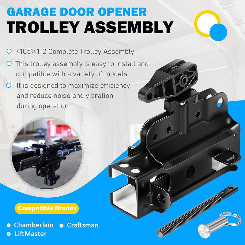 DURAFORCE 41C5141-1 & 41C5141-2 Garage Door Opener Trolley for LiftMaster & Chamberlain