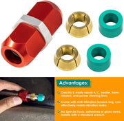 DURAFORCE 800-643 5/16'' Aluminum Line Splice Repair Kit Works for A/C, coolant Etc