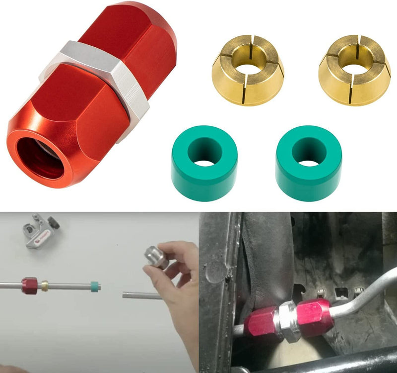 DURAFORCE 800-643 5/16'' Aluminum Line Splice Repair Kit Works for A/C, coolant Etc