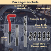 DURAFORCE 1420 Engine Cylinder Head Bolt Repair Tool Kit M11.5mm x 1.5 For Honda Toyota