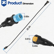 DURAFORCE For GARMIN 8-Pin Transducer to 12-Pin Sounder Adapter Cable w/ XID 010-12122-10
