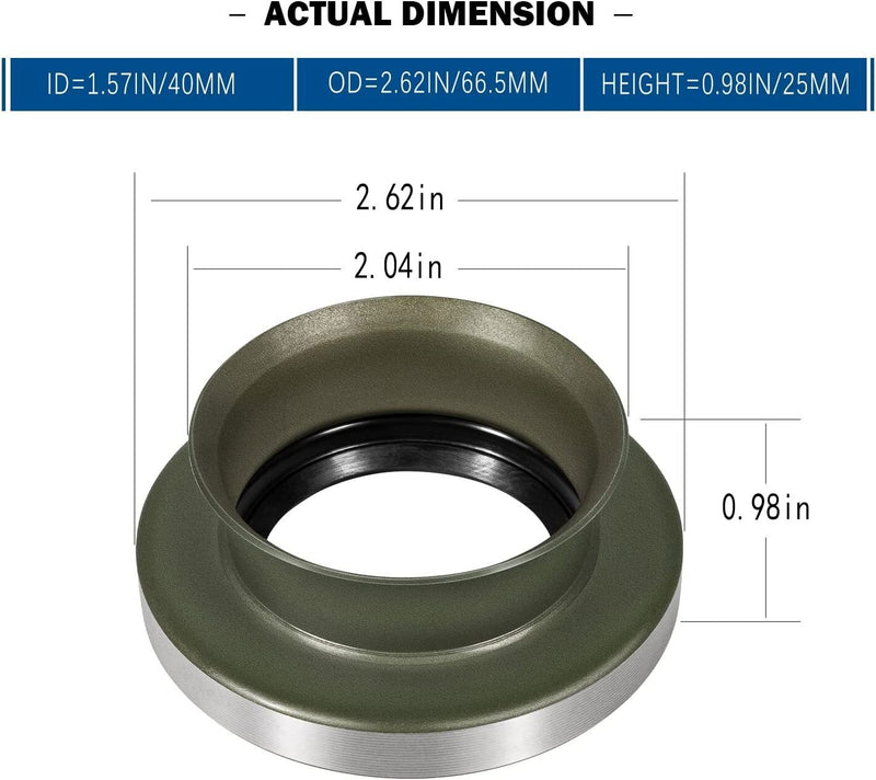 DURAFORCE 36487 Front Inner Axle Tube Seal Spicer for Dana 50/60/61 Ford Chevy GMC Dodge