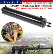 DURAFORCE 4.5" Bore x 24" Stroke Hydraulic Cylinder Welded Double Acting For Log Splitter