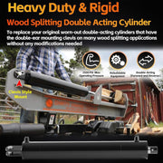 DURAFORCE 4.5" Bore x 24" Stroke Hydraulic Cylinder Welded Double Acting For Log Splitter