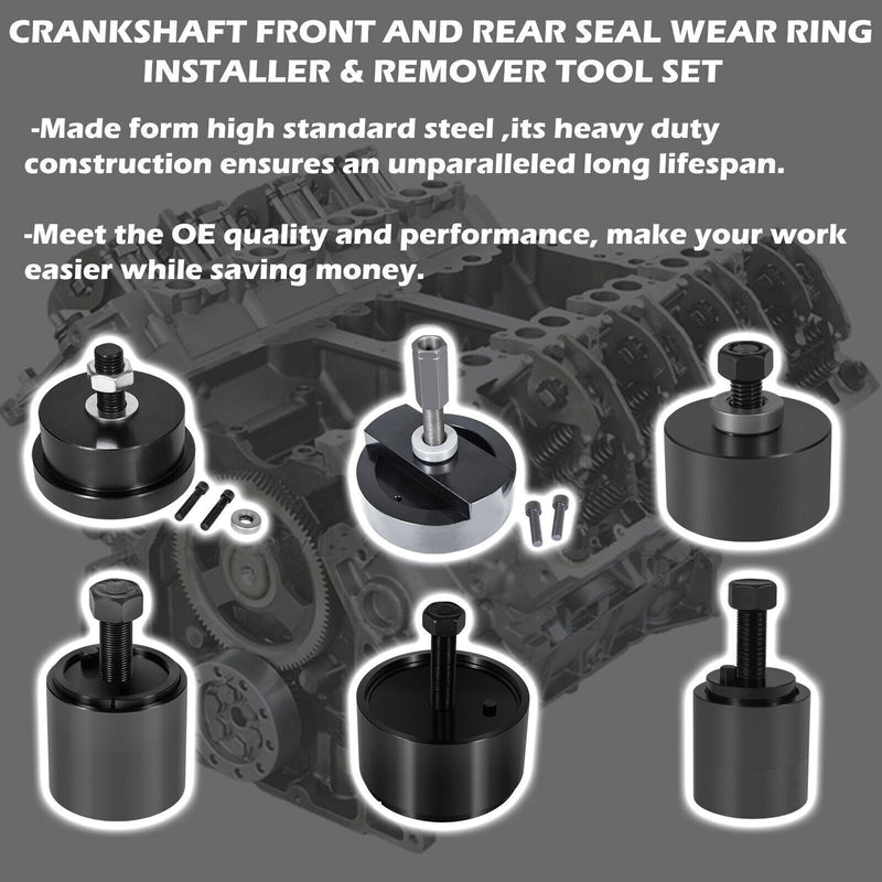 DURAFORCE For Ford 6.0L 6.4L Front & Rear Crankshaft Seal Wear Ring Installer Remover Set