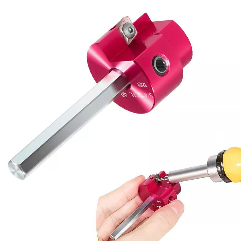 DURAFORCE PPR75 PVC Fitting Saver with 1/4" Hex Shaft 3/4" Head Aluminum PVC Reamer Tool