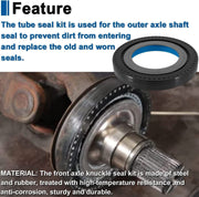 DURAFORCE Front Axle Seal & O-Ring & Dust Seals Kit For 2005-2019 Ford F250 F350 Superduty