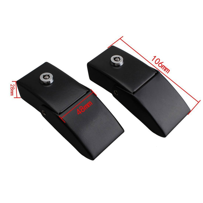 DURAFORCE 2pcs Locking Hood Look Catch Latches Kit for Jeep Wrangler JK JKU 2007-2018