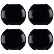 DURAFORCE 4Pcs Black ABS Door Handle Bowl Frame Cover Trim for Jeep Renegade 2015-2022