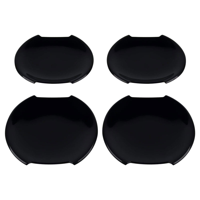 DURAFORCE 4Pcs Black ABS Door Handle Bowl Frame Cover Trim for Jeep Renegade 2015-2022