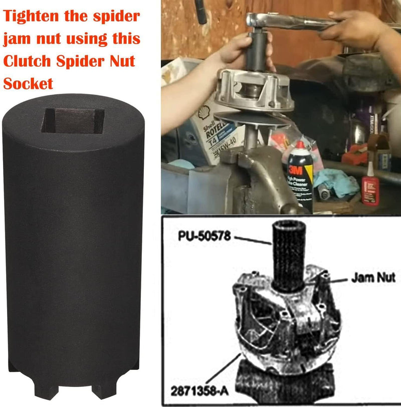 DURAFORCE For 2014-2020 Polaris RZR 1000 XP 4 S EPS Clutch Spider Nut Socket Tool
