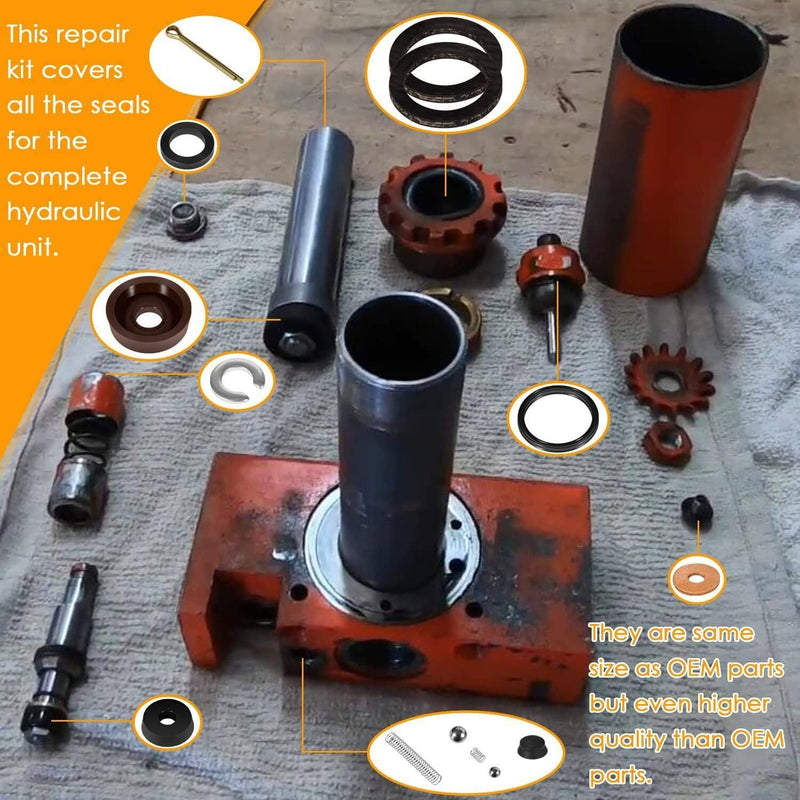 DURAFORCE Seal Replacement Repair Rebuild Kit for Ton WS Floor Jack Hein Werner 1-1/2