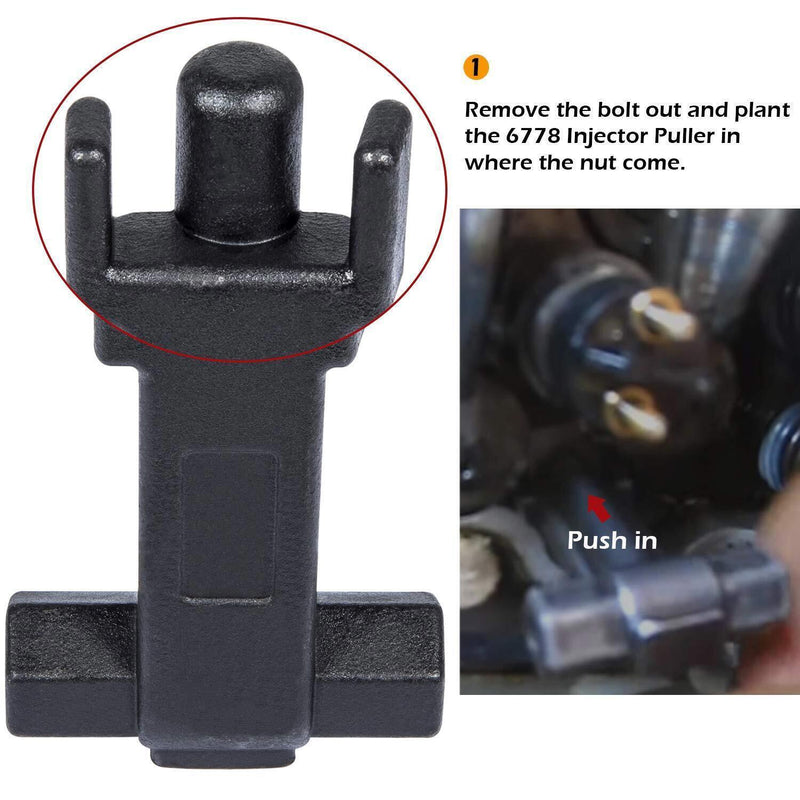 DURAFORCE 6778 Injector Puller for 6.6L Engine GM Duramax 2001-2004 Kent Moore J-44639