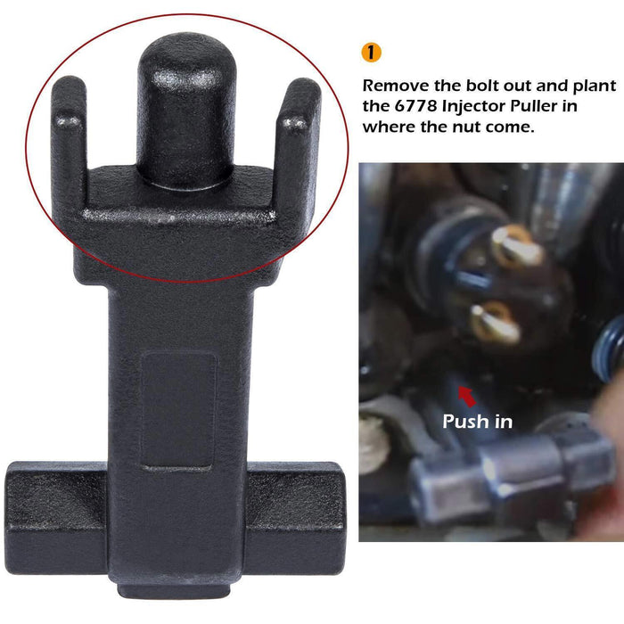 DURAFORCE 6778 Injector Puller for 6.6L Engine GM Duramax 2001-2004 Kent Moore J-44639