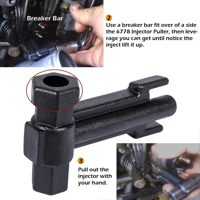 DURAFORCE 6778 Injector Puller for 6.6L Engine GM Duramax 2001-2004 Kent Moore J-44639