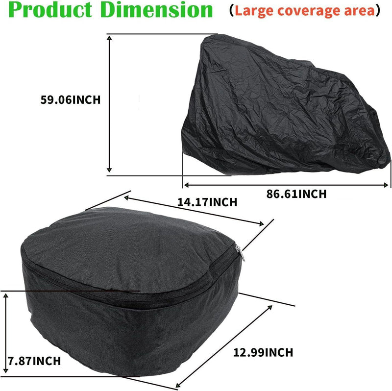 DURAFORCE LP93647 Riding Lawn Mower Cover For John Deere X300-X700 Series Tractors