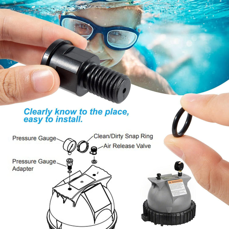 DURAFORCE R0557100 Pressure Gauge Adapter For Jandy Zodiac CJ CS Series Filter CJ250 CS250