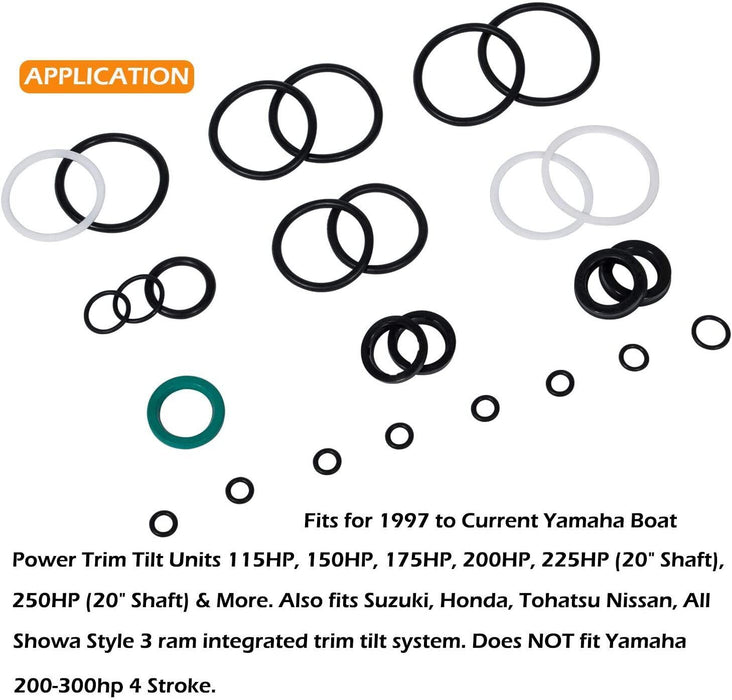 DURAFORCE 115225FS Seal Kit & Trim/Tilt Pin Wrench MT0006-32mm x 4mm For Yamaha